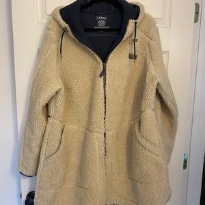 LL Bean Women's Mountain Pile Fleece Coat